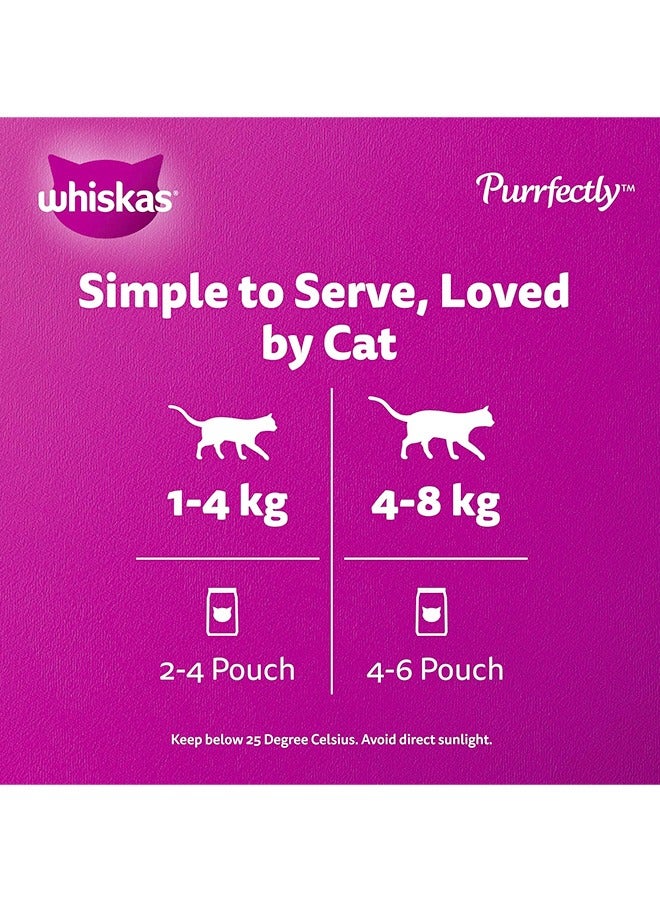 Whiskas Purrfectly Chicken Entrée in Gravy - 85G (Pack Of 12) - Image 4